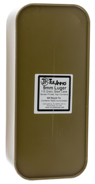 Picture of Tulammo Ta919151 Centerfire Handgun 9Mm 115 GR Fmj 900 Bx/ 1 CS