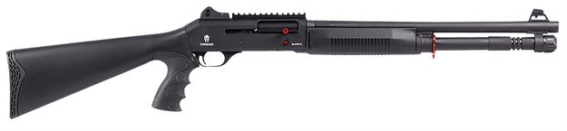 Picture of  Typhoon Defense Mpx0401 Quake Mpx Puma 12 Gauge 3" 5+1 18.50", Black With Red Accents, Synthetic Furniture With Fixed Pistol Grip Stock, Ghost Ring Sights & Optics Rail, Ext. Chokes 713012050986