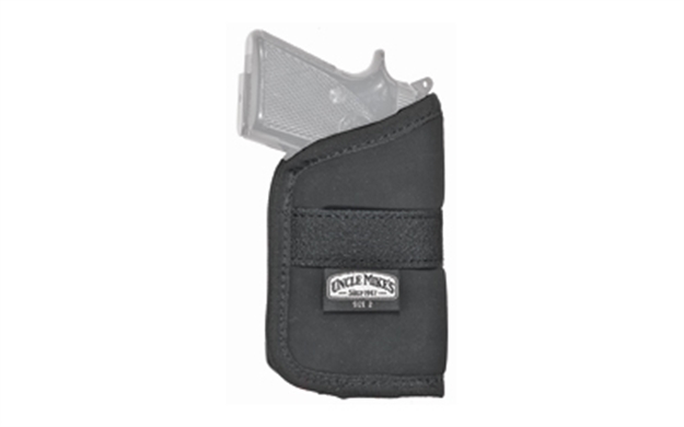 Picture of  Uncle Mike's 87442 Inside The Pocket Holster Iwb Size 02 Black Suede Like Pocket Fits Small .380 Autos Right Hand 043699874422