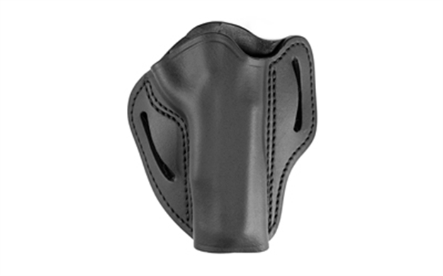 Picture of Uncle Mikes-Leather(1791) Umowb3mblr Outside The Waistband Holster Owb Size 03 Matte Black Leather Belt Slide Fits 1911 5" Right Hand UM-OWB-3-MBL-R 810102212450