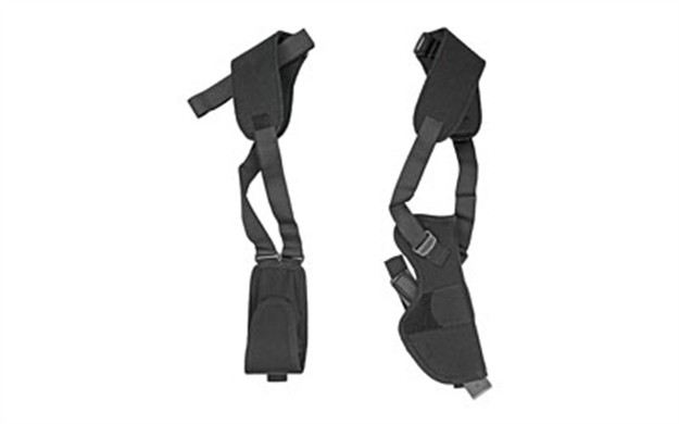 Picture of  Uncle Mike's 75011 Pro-Pak Vertical Shoulder Holster Shoulder Size 01 Black Nylon Harness Fits Medium Autos Fits 3-4" Barrel Right Hand 043699750115