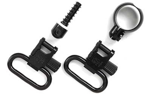 Picture of  Uncle Mike's 13312 Full Band Swivel Set Quick Detach 115 CF Blued 1.25" Loop For Lever Action Winchester & Marlin 043699133123