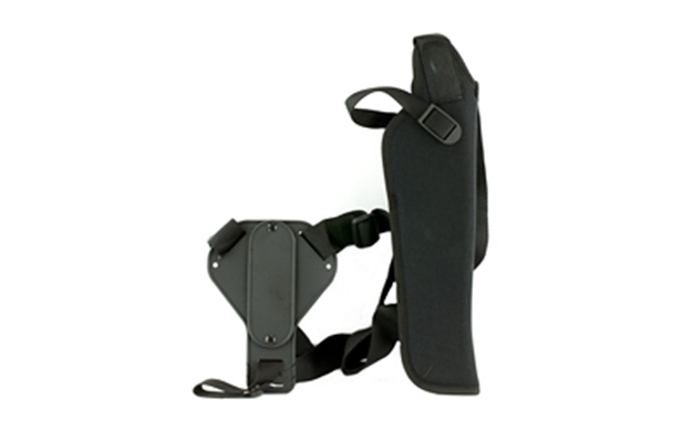 Picture of  Uncle Mike's 83041 Sidekick Vertical Shoulder Holster Shoulder Size 04 Black Cordura Harness Fits Med/Large DA Revolver Fits 7-8.50" Barrel Right Hand 043699830411