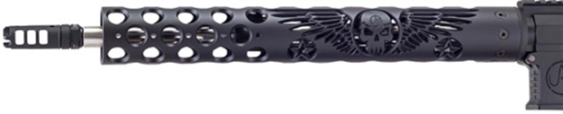 Picture of U-Nique Handguard 15" Black Wing And Skull Fits Ar-15