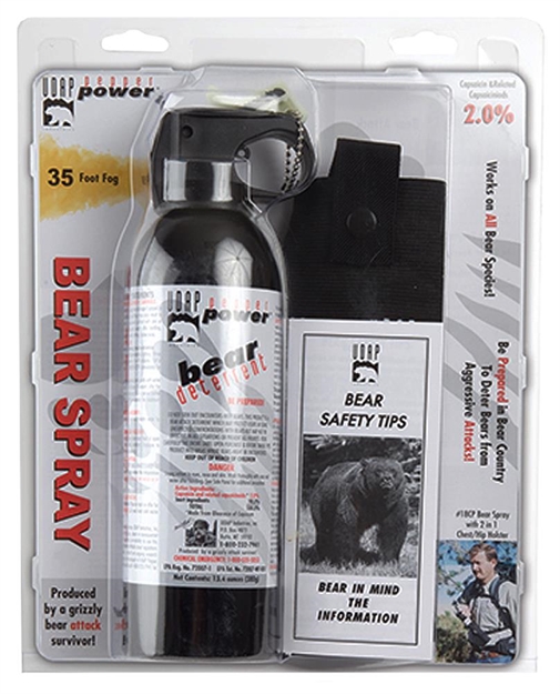 Picture of Udap Industries Inc Super Magnum Bear Spray, 2% Mc, 35 FT Fog, 13.4Oz 380G W/Hip Holster 18CP