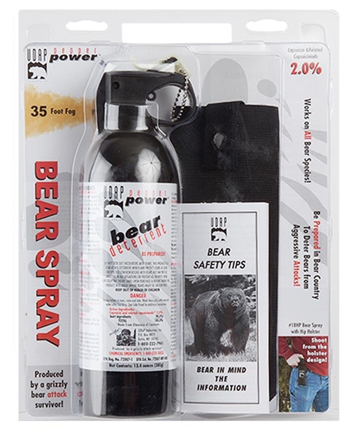 Picture of Udap Industries Inc Super Magnum Bear Spray W/Hip Holster, 35 FT Fog, 2% Mc, 13.4 OZ 380G 18HP