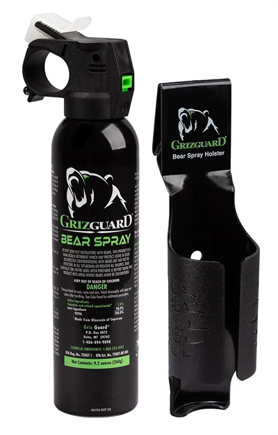 Picture of  Udap 260Gg Griz Guard Bear Pepper Spray Black Effective 30 FT 9.2Oz Spray Repels Bears