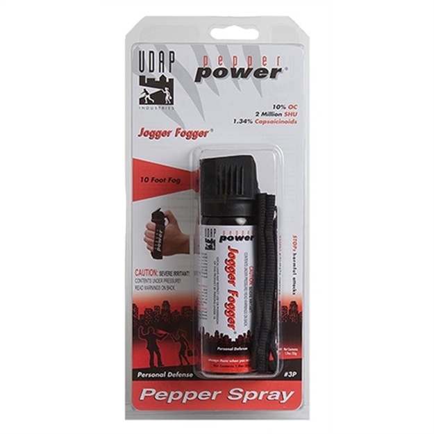 Picture of Udap Industries Inc Jogger Fogger Pepper Spray W/Holster, 10 FT Fog, 10% Oc,  1.9Oz 55Gm 3P