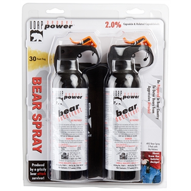 Picture of Udap Industries Inc Bear Spray W/Holster, 35 Ft, 7.90Z., 225G,  2 Pack BS2