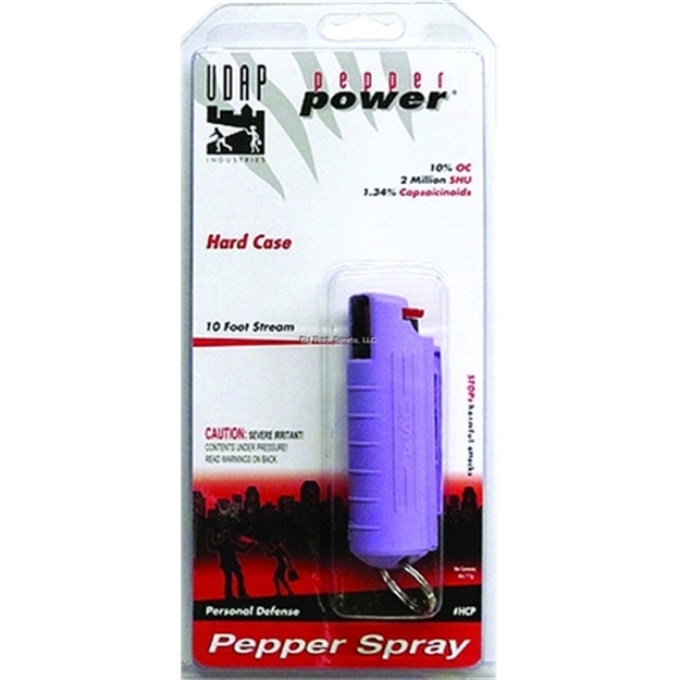 Picture of Udap Industries Inc Hard Case Pepper Spray, 10 FT Ballistic Stream Spray, 10% Oc, 1/2Oz 11G  Purple