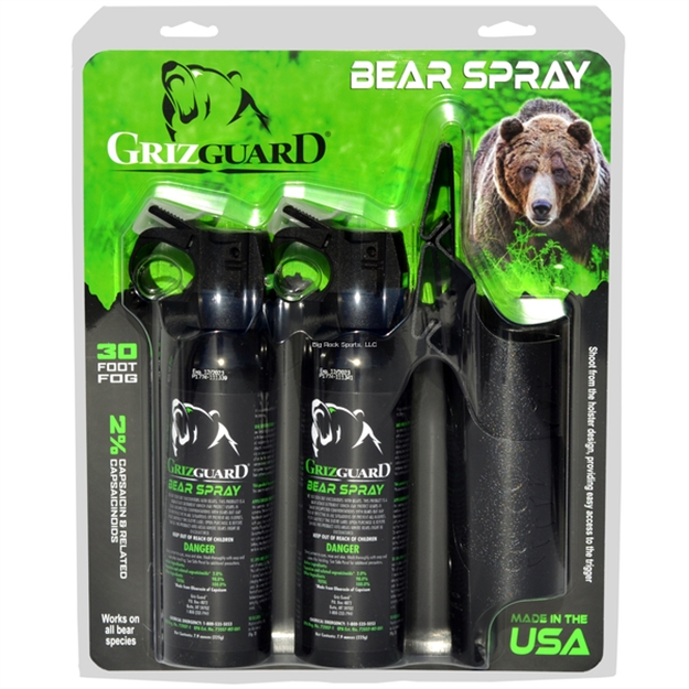 Picture of Udap Industries Inc 2 PK Griz Guard Bear Spray W/Grizguard Holster 7.9Oz-225G