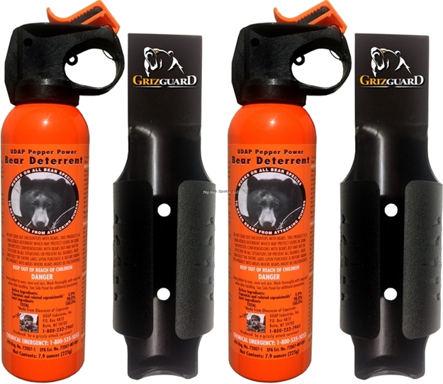 Picture of Udap Industries Inc 7.9 OZ Bear Sprays With Griz Guard Holsters (2-Pack) #12DCH 679354001188