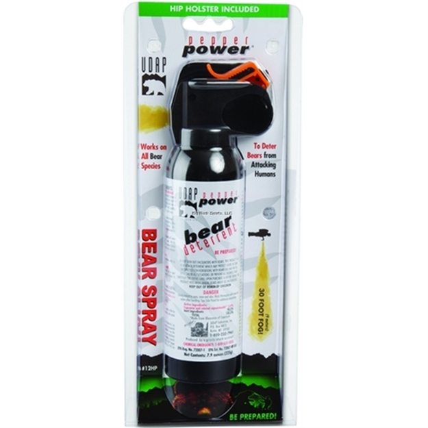 Picture of Udap Industries Inc Bear Spray W/Hip Holster, 30 FT Spray, 2% Crc, 7.9Oz, 225G