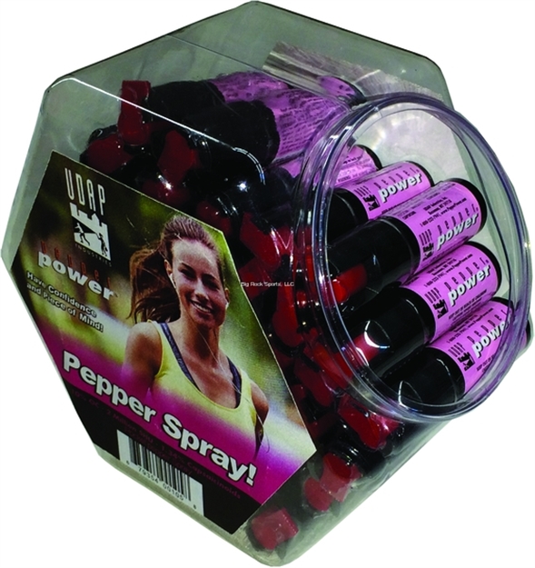 Picture of Udap Industries Inc Pepper Spray Counter Jar 36 1/2Oz Pink Pepper Spray Units