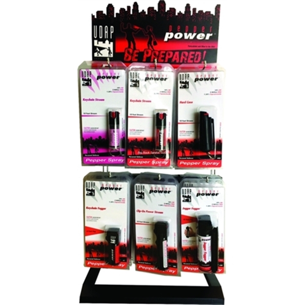 Picture of Udap Industries Inc The Top Assortment- Pepper Spray Display Includes: (6-#K1), (6-#Pk1)(6-#1)(6-#Mi2)(6-#3P)(6-#Hcb