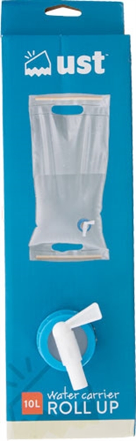 Picture of Ultimate Survival Technologies Water Carrier Roll-Up 10L Clear W/One Handed Spout