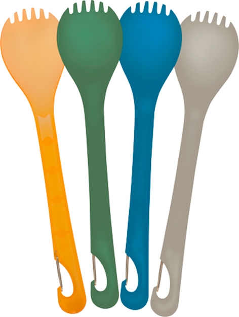 Picture of Ultimate Wild Lights Klipp Spork 4-Pack Assorted Colors Bpa Free