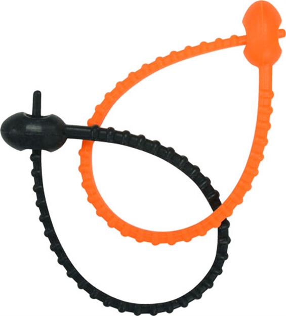 Picture of Ultimate Wild Lights Snake Ties 6 Pack 3Black/3 Orange 8" .2Oz