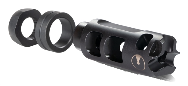 Picture of Ultradyne Ud11160 Pulse  Compensator 223 Rem,5.56X45mm Nato Black Nitride 416 Stainless Steel 1/2"X28 Tpi