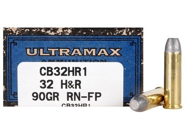 Picture of Ultramax Cowboy Pistol Ammo 32 H&R, Rnfp, 90 Gr, 750 Fps, 50 Rnd, Boxed