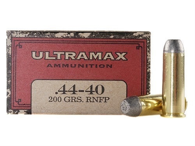 Picture of Ultramax Cowboy Pistol Ammo 44-40 Win, Rnfp, 200 Gr, 757 Fps, 50 Rnd, Boxed