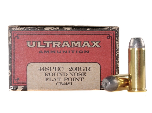 Picture of Ultramax Cowboy Pistol Ammo 44 Spl, Rnfp, 200 Gr, 725 Fps, 50 Rnd, Boxed