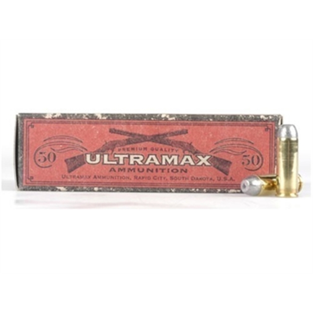 Picture of Ultramax Cowboy Pistol Ammo 45 Lc, Rnfp, 250 Gr, 800 Fps, 50 Rnd, Boxed