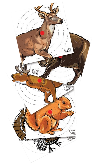 Picture of  Umarex 2218076 Paper Targets  Animals, Hanging Heavy Paper, Air Rifle Multi-Color 100