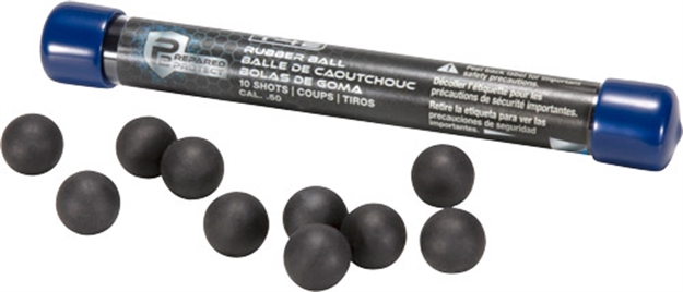 Picture of Umarex Usa T4e P2p 50 Cal Rubber Ball Black 10-Pack 2292300 723364923005