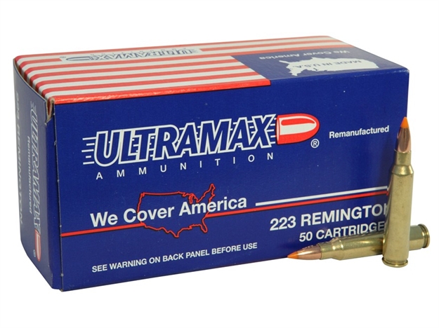 Picture of Ultramax Rifle Ammo 223 Rem, Nbt, 50 Grains, 3100 Fps, 50, Boxed