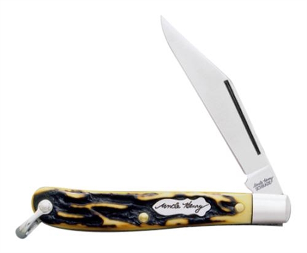 Picture of Uncle Henry 12Uh Roadie Folder 2.2" 7Cr17 Steel Drop Point Syn Bone Hndl