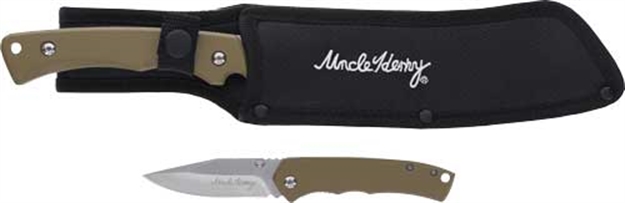 Picture of Uncle Henry Henry Knife 2 Knife Set Brown/Ss Blades Promoq3< 1183291