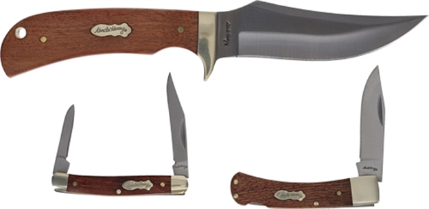 Picture of Uncle Henry Henry Knife 3-Pc Fixed/ Folder Combo W/Tin Promo Q4< 1207767 661120751816