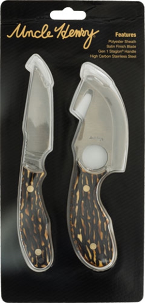 Picture of Uncle Henry Henry Knife Caper & Gut Hook Skinner W/Sheath Promo Q3