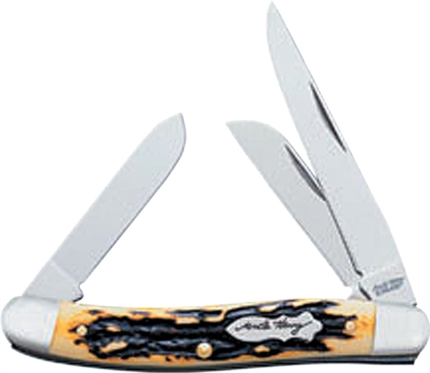 Picture of Uncle Henry Premium Stock Folding 3-Blade Pocket Knife, Staglon Handles, 3.5" Closed Length 897UH