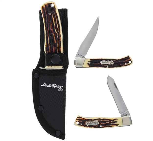 Picture of UNCLE HENRY UNCH Fixed & 2 Folders Staglon      Tin 1183282