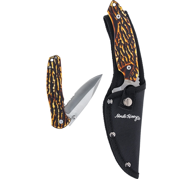 Picture of Uncle Henry Unch Fixed Blade Hole/Folder Staglon Hnd 1183287