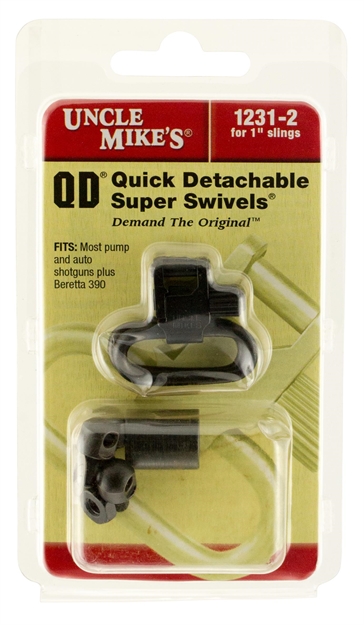 Picture of  Uncle Mike's 12312 Super Swivel  Quick Detach 115 Mcs Blued 1" Loop  Compatible W/Most Pump & Auto Shotguns