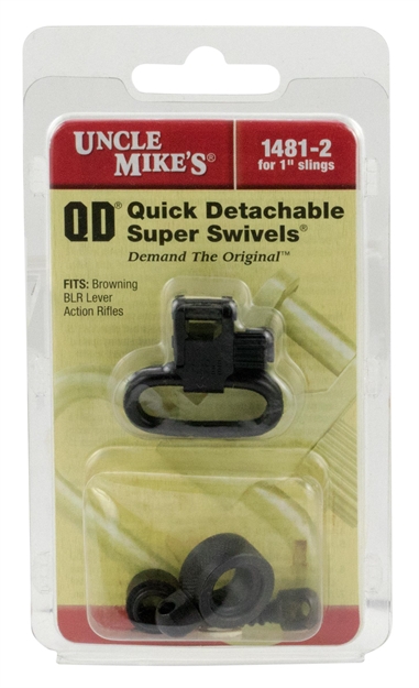 Picture of  Uncle Mike's 14812 Super Swivel  Quick Detach 115 Blr Blued 1" Loop For Browning Blr (Does Not Fit Blr Lightening)