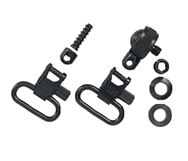 Picture of  Uncle Mike's 15612 Magnum Swivel Set Quick Detach 115 MC Blued 1" Loop For Most Pump & Auto Shotguns