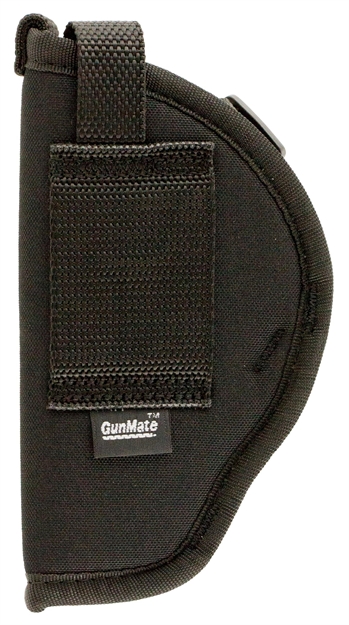 Picture of Uncle Mike's 21010 Gunmate Hip Holster Size 10 Black Tri-Laminate Belt Loop Fits Large Frame Pistol Right Hand 21010C