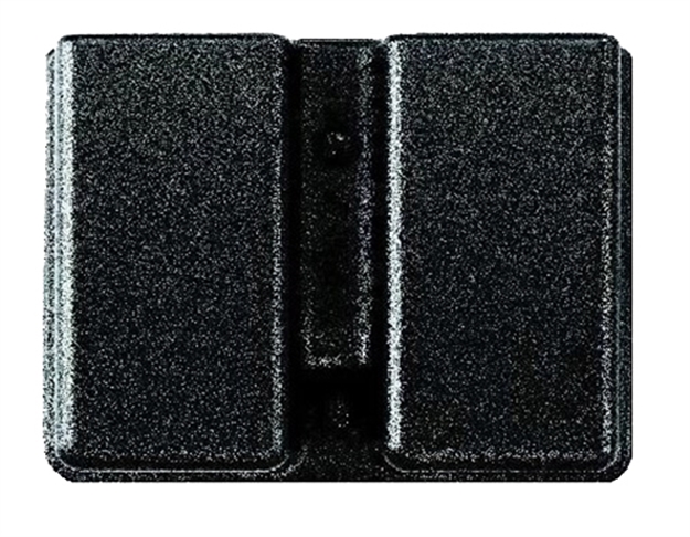 Picture of  Uncle Mike's 51371 Kydex Double Mag Case Black Kydek, Belt Clip Mount Fits Belts UP TO 1.75", Compatible With Single Stack Magazines