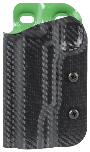 Picture of  Uncle Mike's 54Rnc03bgl Range/Competition Holster Owb Black/Green Boltaron Belt Slide Fits Colt 1911 Fits 5" Barrel Left Hand