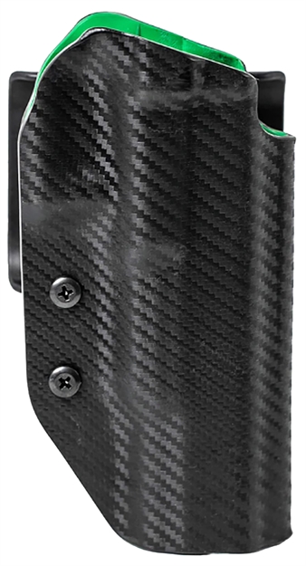 Picture of  Uncle Mike's 54Rnc75bgr Range/Competition Holster Owb Black/Green Boltaron Belt Slide Fits S&W M&P/S&W M&P 2.0/S&W Core/S&W M&P 1.0 Right Hand
