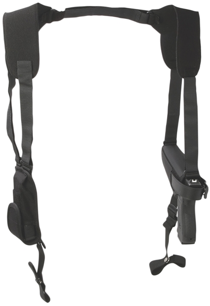 Picture of Uncle Mikes Pro-Pak Shoulder Holster Horizontal Sz5 Lh/Rh Large Autos Nylon Black 77050