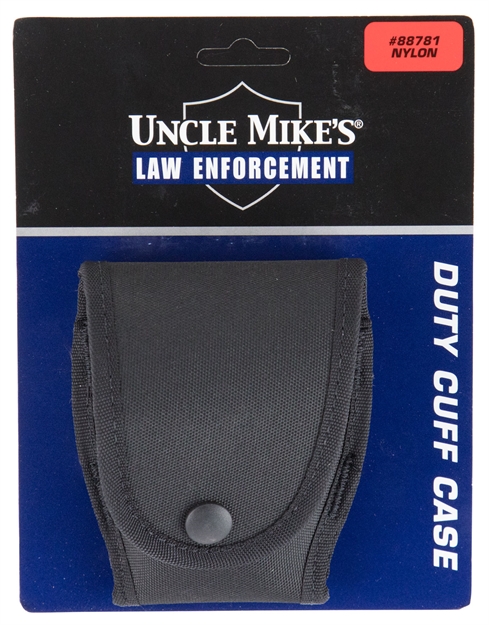 Picture of  Uncle Mike's 88781 Duty Cuff Case  Single Style Made OF Nylon With Black Finish & Flap For 2.25" Belt Sizes