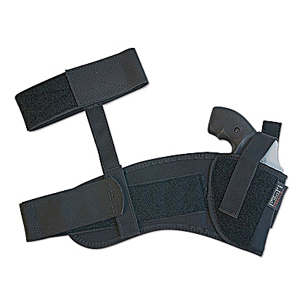 Picture of Uncle Mikes Ankle Holster Sz16 RH Med/Large Autos Kodra Nylon Black 88161