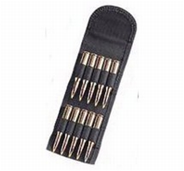 Picture of  Uncle Mike's 88451 Folding Cartridge Carrier  Black Nylon 10Rd Rifle 043699884513