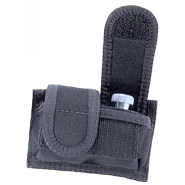 Picture of  Uncle Mike's 88281 Universal Speedloader Mag Pouch Double Black Kodra Nylon Hook & Loop 38 Cal 45 Cal Belts 2.25" Wide