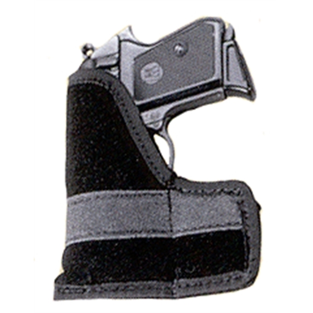 Picture of  Uncle Mike's 87441 Inside The Pocket Holster Owb Size 01 Black Suede Like Pocket Fits 22-25 Cal Small Autos Ambidextrous 043699874415
